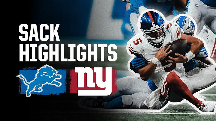 Lions vs. Giants | All five sacks from preseason win vs. New York Giants
