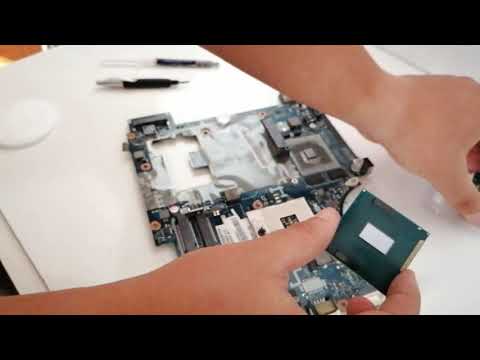 Поменял процессор на ноутбуке Lenovo g580 intel pentium на intel core i5-560M