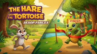 The Hare And The Tortoise Moral Story | Aesop Fables in English | Cartoon Moral Story #cartoon