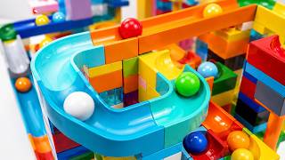 INSANE LEGO DUPLO Marble Run 🚀 Giant Multi-Level Rainbow Track!