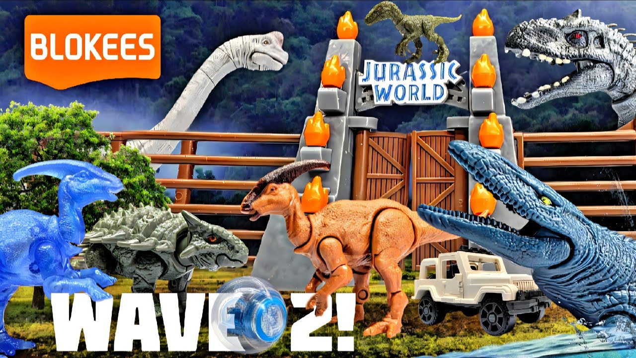 ОБЗОР ВТОРОЙ ВОЛНЫ! Обзор фильма «Парк Юрского периода» от Blokees!!! Индоминус! Мозазавр! Брахио...