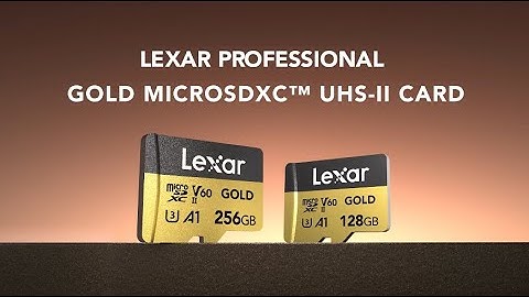 Lexar® Professional GOLD microSDXC™ UHS-II Card