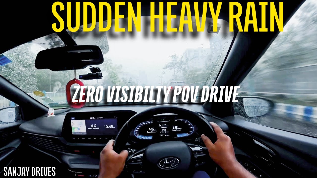 Morning Rain Drive for Sleep (Real Footage, Not AI)