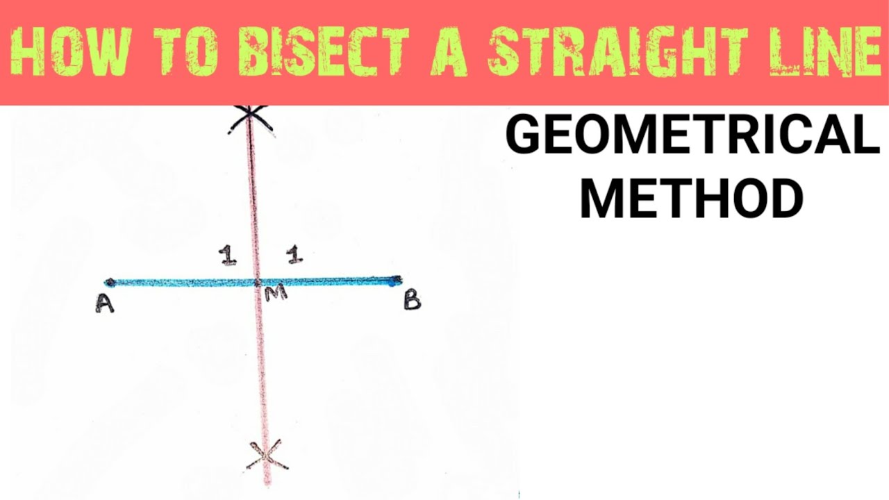 How to bisect a straight line |geometrically| |Engineering and poetry ...