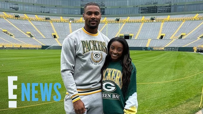 Simone Biles Supports Husband After Packers Lose In Playoffs