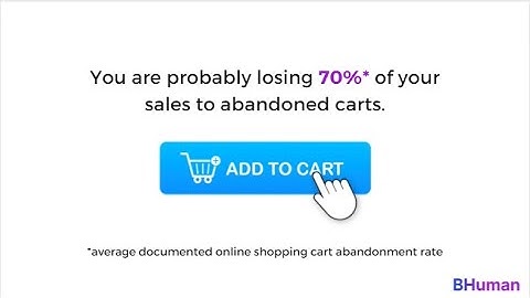 Recover Abandoned Carts With BHuman.ai