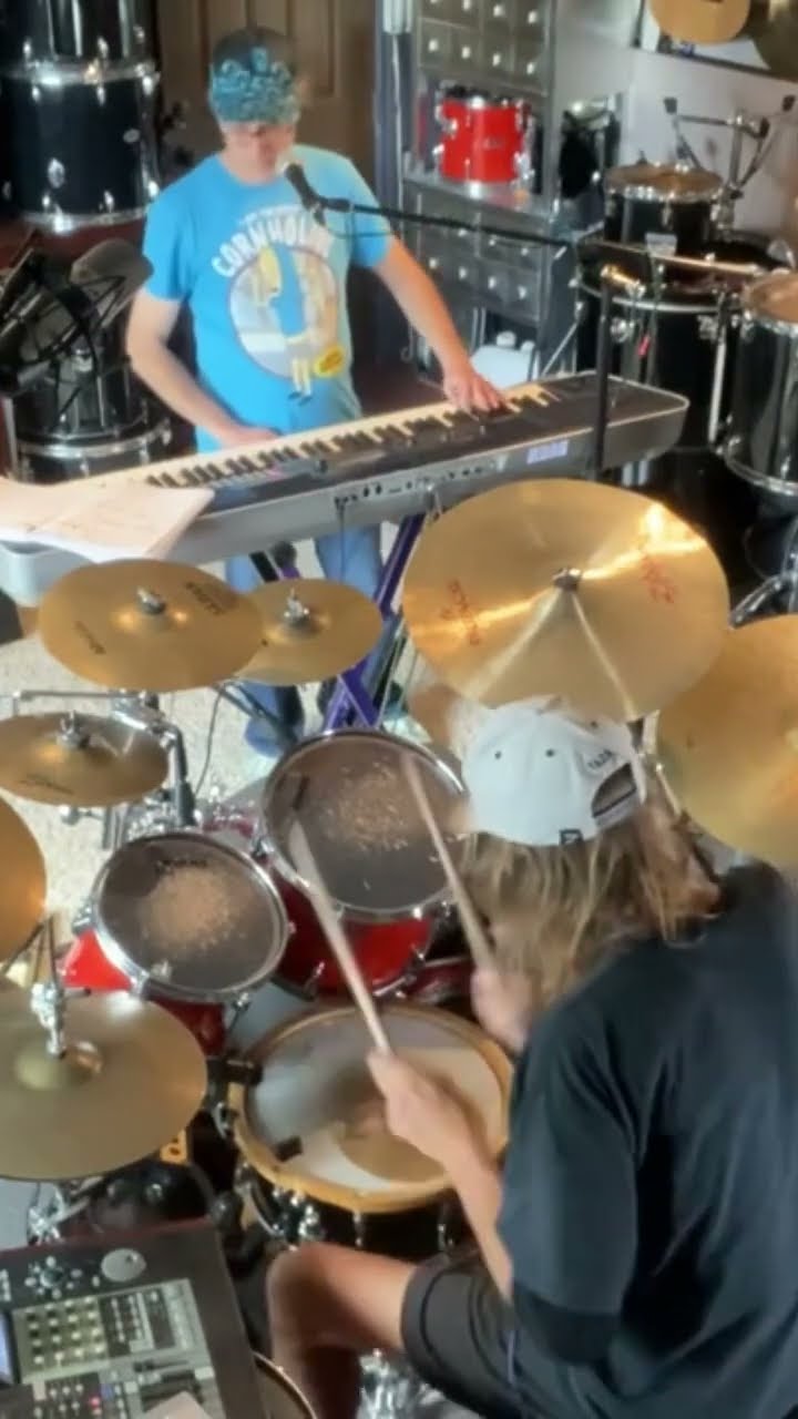 Motorheadhunters - Brian Foster playing drums, August 22, 2024