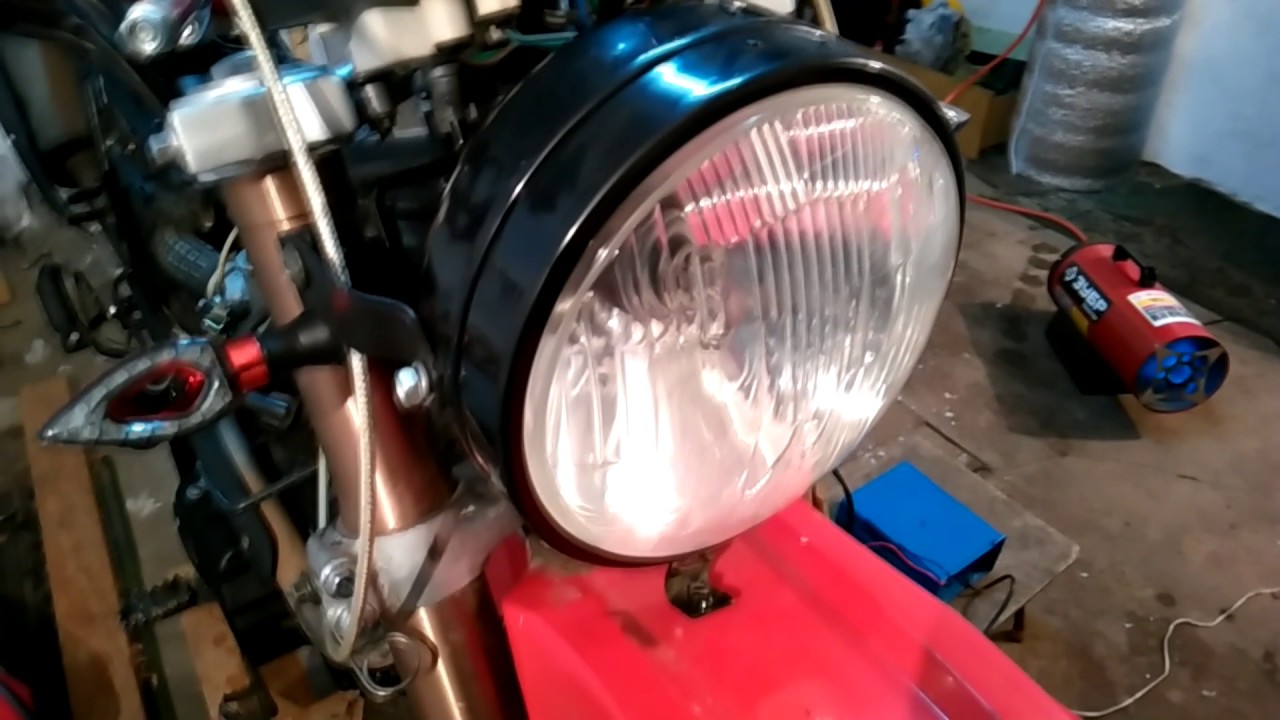 Фара от ИЖА на Irbis TTR 250R - YouTube