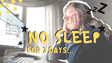 PULLING AN ALL NIGHTER IN COLLEGE | Pulling a Double All Nighter 😴 *bad idea*