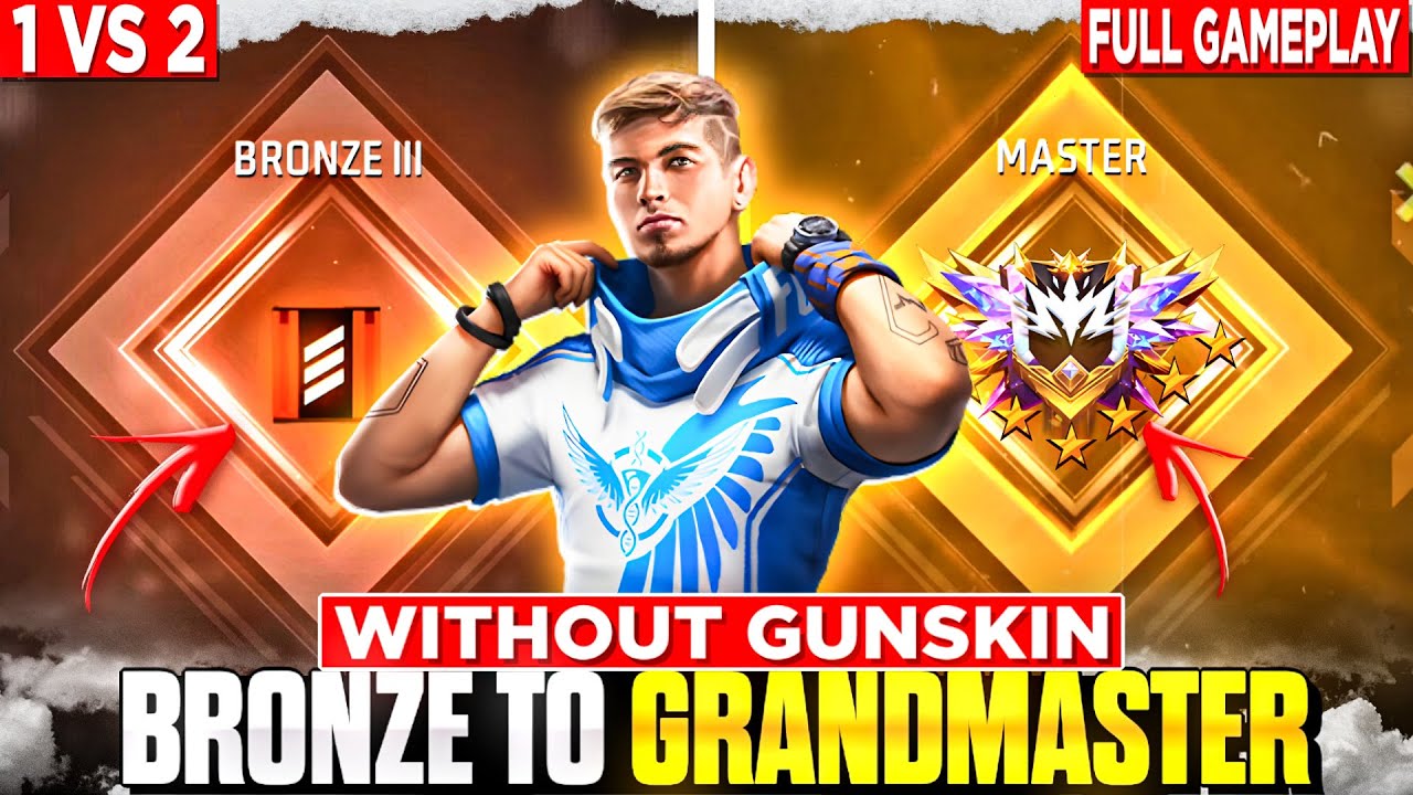 Bronze To Grandmaster In Solo Vs Duo ☠| Without Gun Skin Challenge 🔥 ...