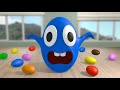Milk Prank For Children To Learn Colors With 3D Rainbow Eggs Color Balls For Kids 