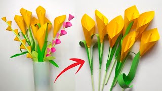 Making easy flowers |how to make easy flowers with paper❤ #carfts #easy #flowers #video #making 👌