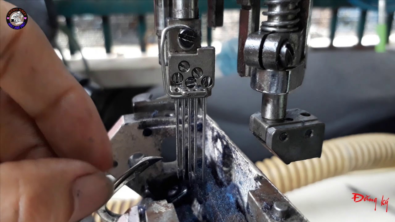 Cách sửa máy may 5 kim 6 chỉ phần 2( đồng bộ và xuyên lưng móc) nhanh chóng đơn giản!