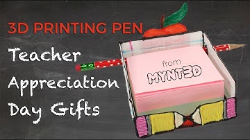 DIY Teacher Gift Idea MYNT3D 3D pen Project tutorial