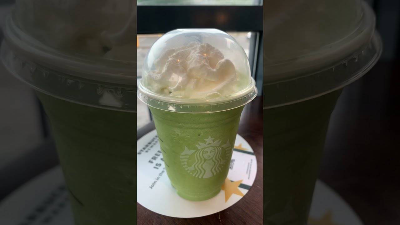Starbucks Matcha green tea frappuccino short YouTube
