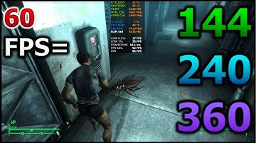 How to unlock FPS cap in game | Fallout 3 Game of the Year Edition