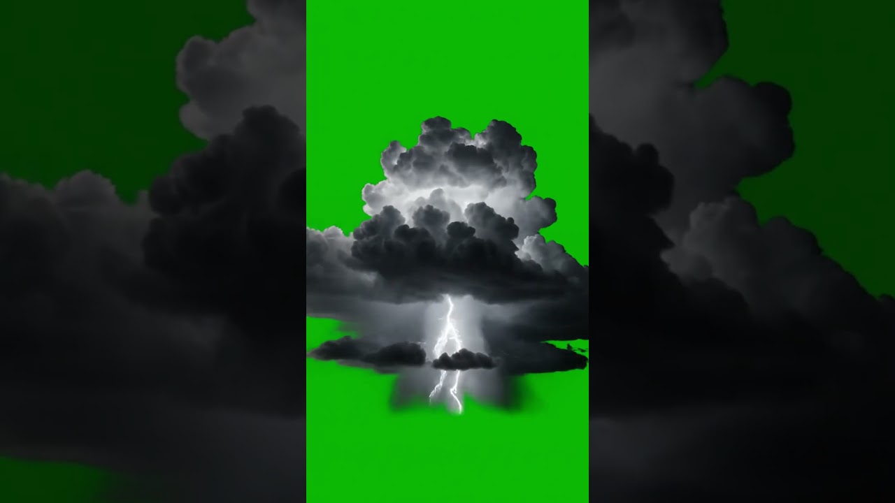 Storm Cloud Impact Formation Green Screen Effect