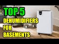 Top 5 best dehumidifier for basement 2021 on amazon  super quiet