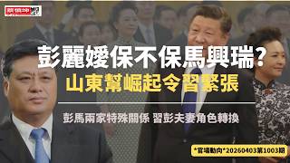 彭麗嬡保不保馬興瑞｜彭馬兩家特殊關係｜山東幫崛起令習緊張｜習彭夫妻角色轉換（20260403第1003期）#官場動向