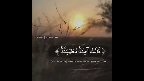 مقطع قرآن قصير بصوت القارئ عبد الرحمن مسعد من سورة النحل|The holy Quran