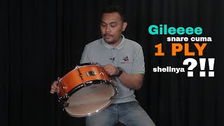 DRUMPEDIA EPS. 05 | Gileeee snare cuma 1 ply shellnya?!!