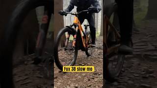 FOX 38 Factory GripX2 Slow Motion. #mtb #enduro #downhill #foxsuspension #kashima #bikelife #ebike
