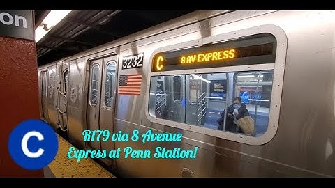 Euclid Avenue bound (C) express train at Penn Station