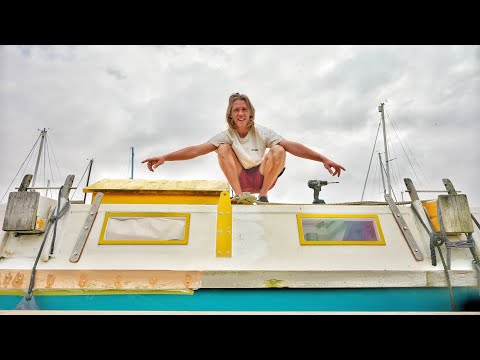 Non-Stop Critical Boat Work | Abandoned Catamaran Restoration