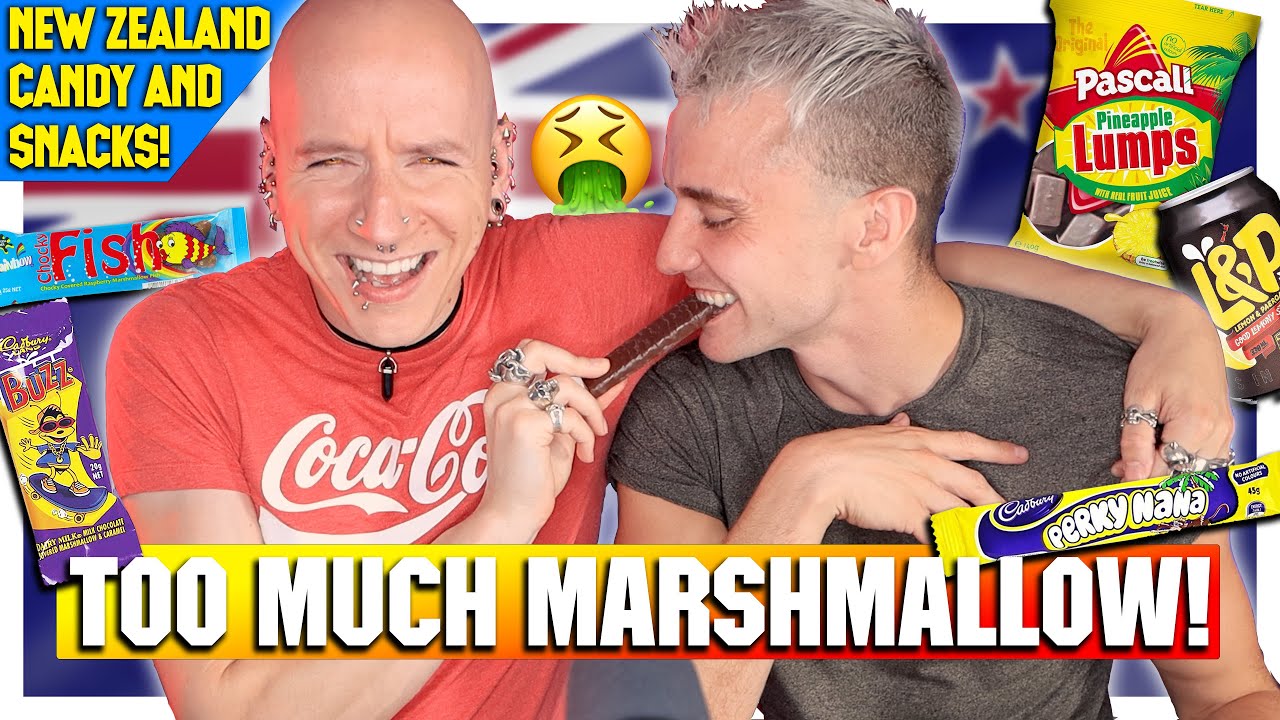 Brits Try New Zealand Candy & Snacks | Roly & Calum - YouTube