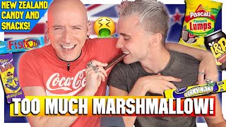 Brits Try New Zealand Candy & Snacks | Roly & Calum