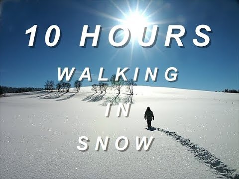 Walking in Snow - Relaxing Nature Sounds 10 Hours