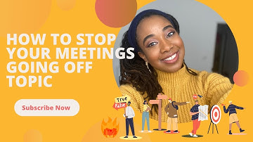 Keep your meetings on-track & stop off-tangent discussions with these tips