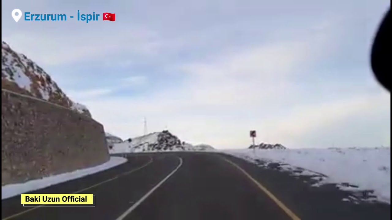 İspir Erzurum karlı yollar