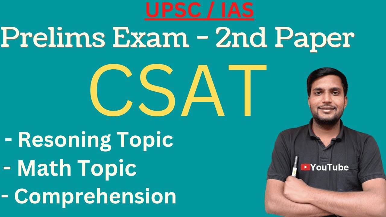 CSAT Preparation For Upsc 2023 || UPSC Prelims Exam 2nd Paper || By ...