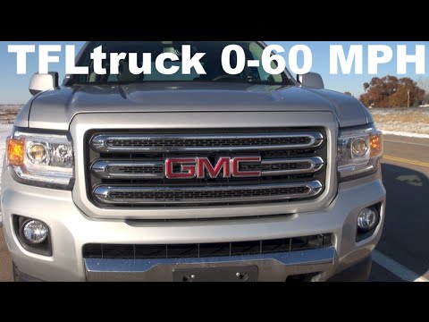 2015 GMC Canyon Pickup Truck 0-60 MPH Test: Smallish & Speedy? - YouTube