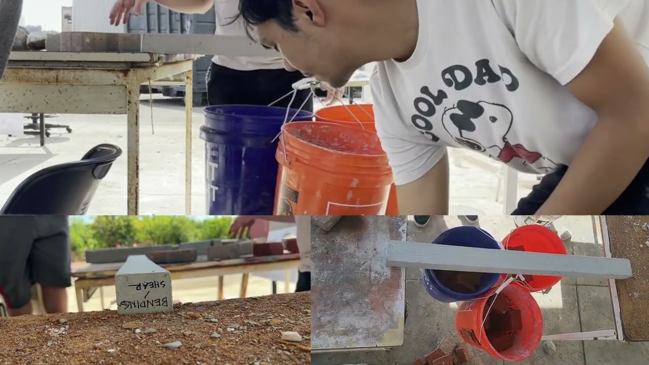 ARC 3220 Concrete Beam w & w/out Reinforcement Load Testing