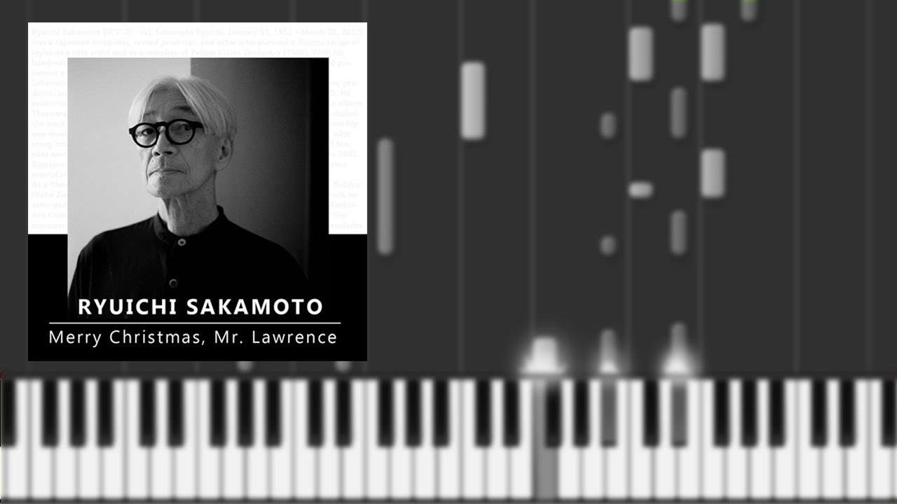 戦場のメリークリスマス 坂本龍一 ピアノソロ中上級 楽譜あり Ryuichi Sakamoto Merry Christmas Mr Lawrence Youtube