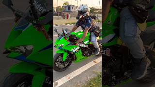 ZX6R Launch Control… Public Went Crazy 😳 #shortsfeed #shortsvideo #kawasaki #shorts