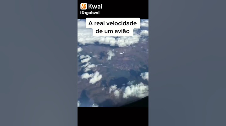 A real velocidade de um avião