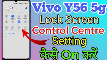 Vivo Y56 5g Lock Screen Control Centre Setting Kaise On Kare // Control Centre Lock Screen Vivo Y56