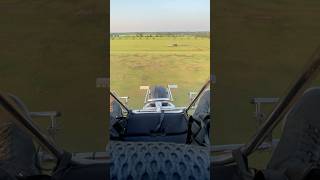 Paramotor trike,  pilots point of view on landing #fly