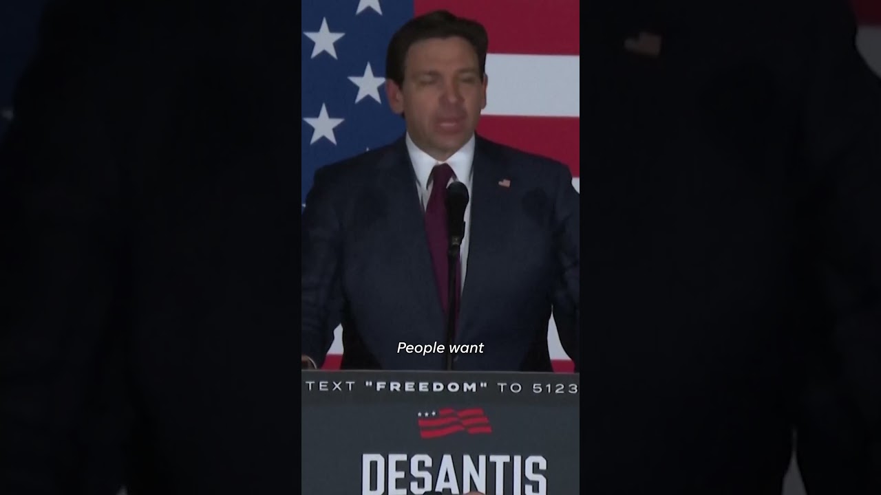 Ron DeSantis celebrates taking second in Iowa Caucus #Shorts