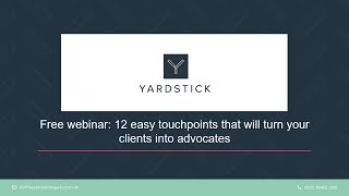 Free webinar: 12 easy touchpoints that will turn your clients into advocates