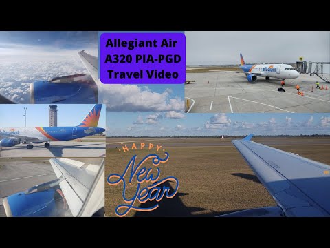 Allegiant A-320: PIA-PGD: Travel Video