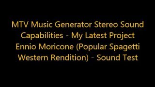 Mtv Music Generator Spaghetti Western Audacity Stereo Test