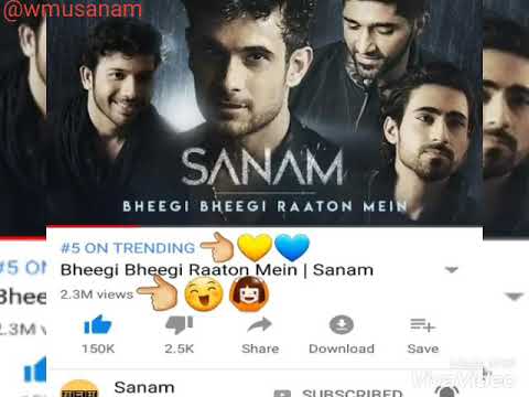 Celebrating awesomeness and success of SANAMrendition Bheegi Bheegi Raaton mein