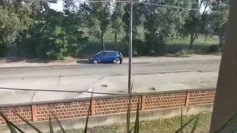 Kidobta a kiskutyát és elhajtott