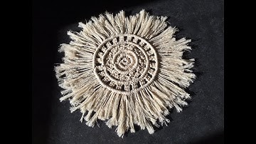 HOW TO - MAKE LARGE MACRAME COASTER -7.5" (19cm) Great for your table or teapot!