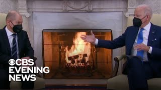 Biden meets with world leaders as tensions rise over Russia