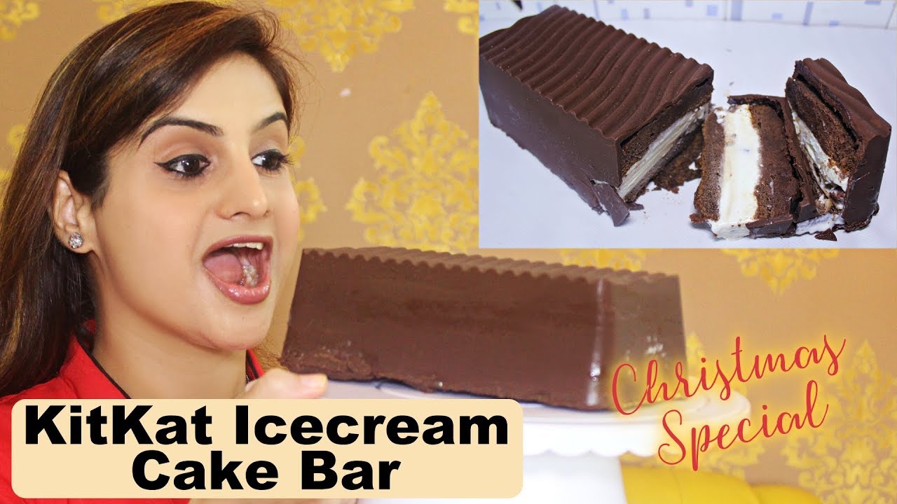 KitKat Ice Cream Cake Recipe | Chocolate Ice Cream Cake | Ice Cream Cake | Christmas Special Recipe | Kanak